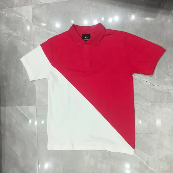 Men's_Red_White_Colorblock_Polo_T-Shirt