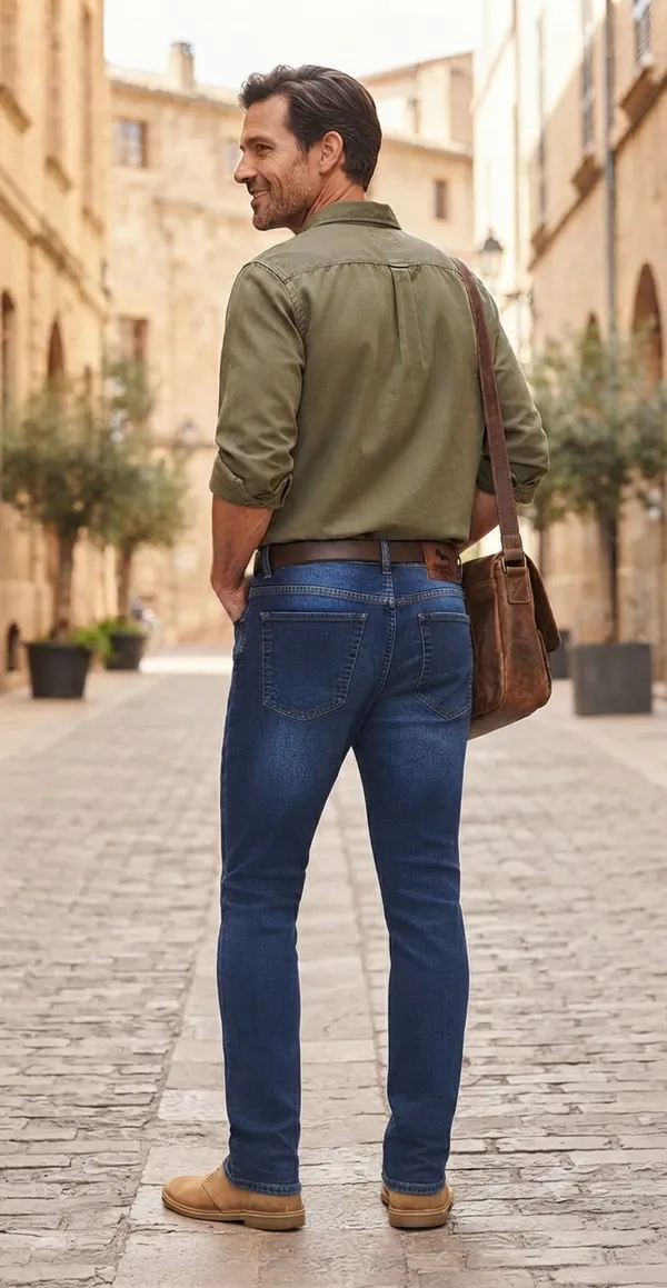 Men's_Slim_Fit_Dark_Blue_Washed_Denim_Jeans