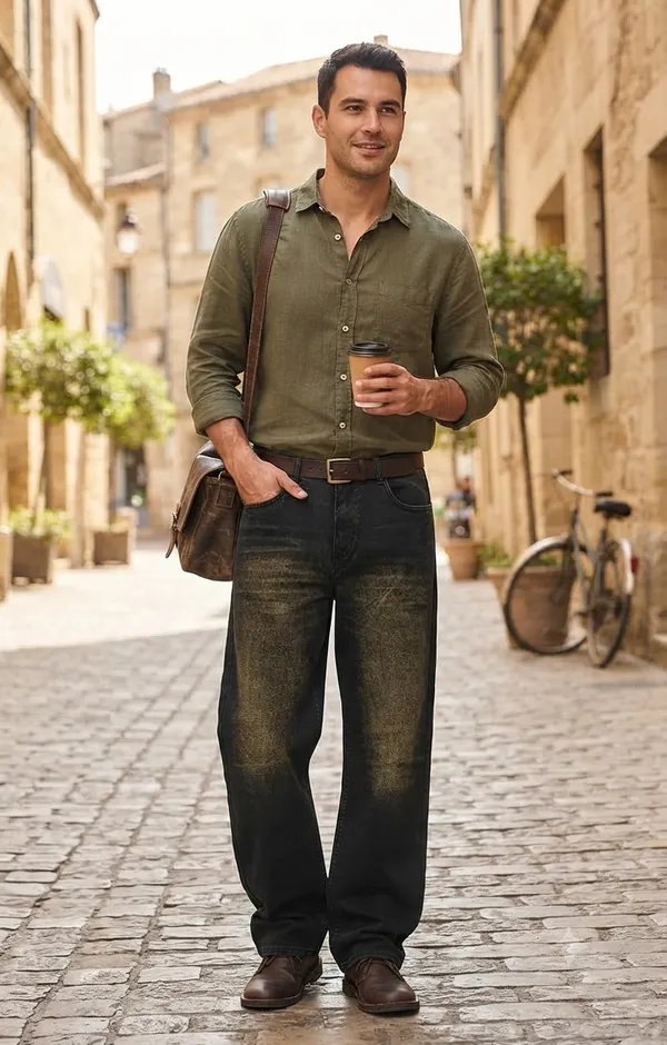 Men's_Straight_Fit_Washed_Black_Denim_Jeans