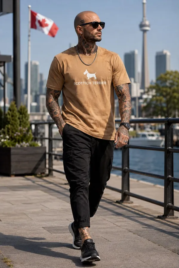 Men's_Tan_Graphic_Print_Crew_Neck_T-Shirt