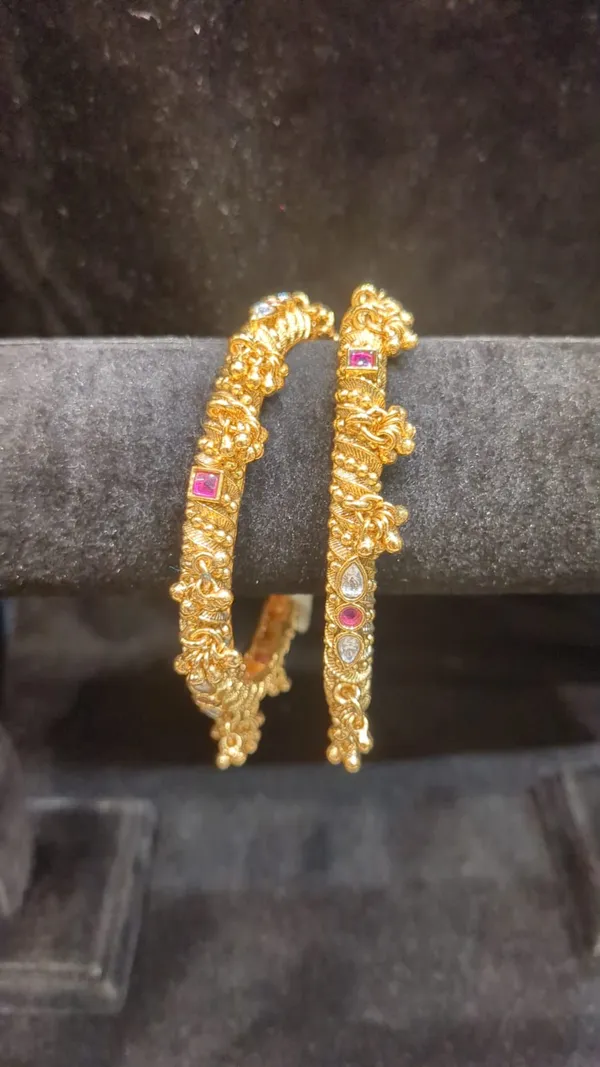 Gold-Tone_Temple_Ghungroo_Kada_Bangles_with_Ruby_&_CZ_Stones