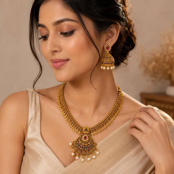 Antique_Temple_Pendant_Necklace_Set