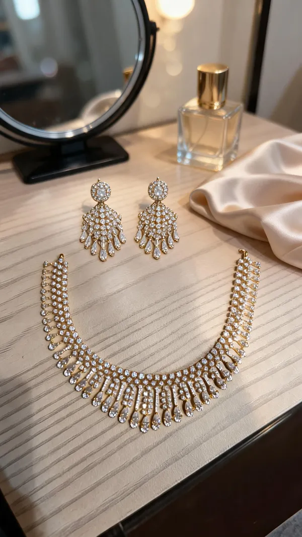 Shimmering_Tassel_Collar_&_Chandelier_Earring_Set