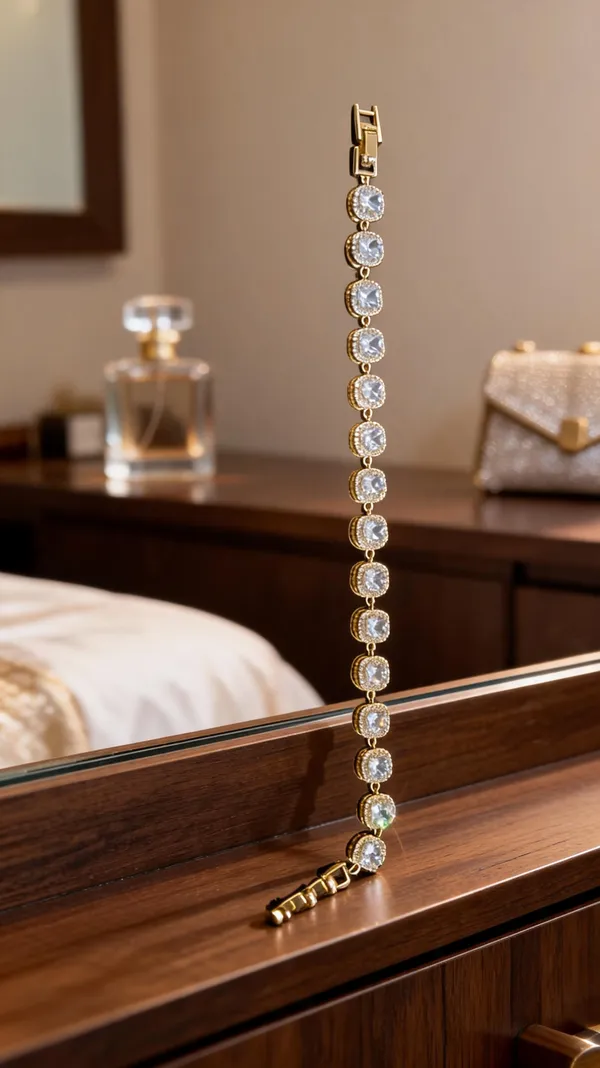 Luxury_CZ_Tennis_Bracelet_(Gold_Finish)