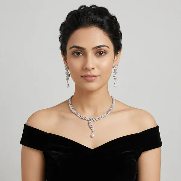 Elegant_Bow_Drop_CZ_Necklace_Set