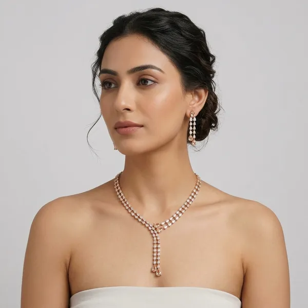 Delicate_Champagne_&_Clear_Crystal_Y-Necklace_Set