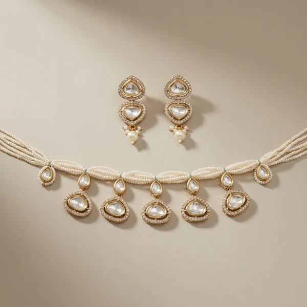 White_Pearl_Kundan_Necklace_Set