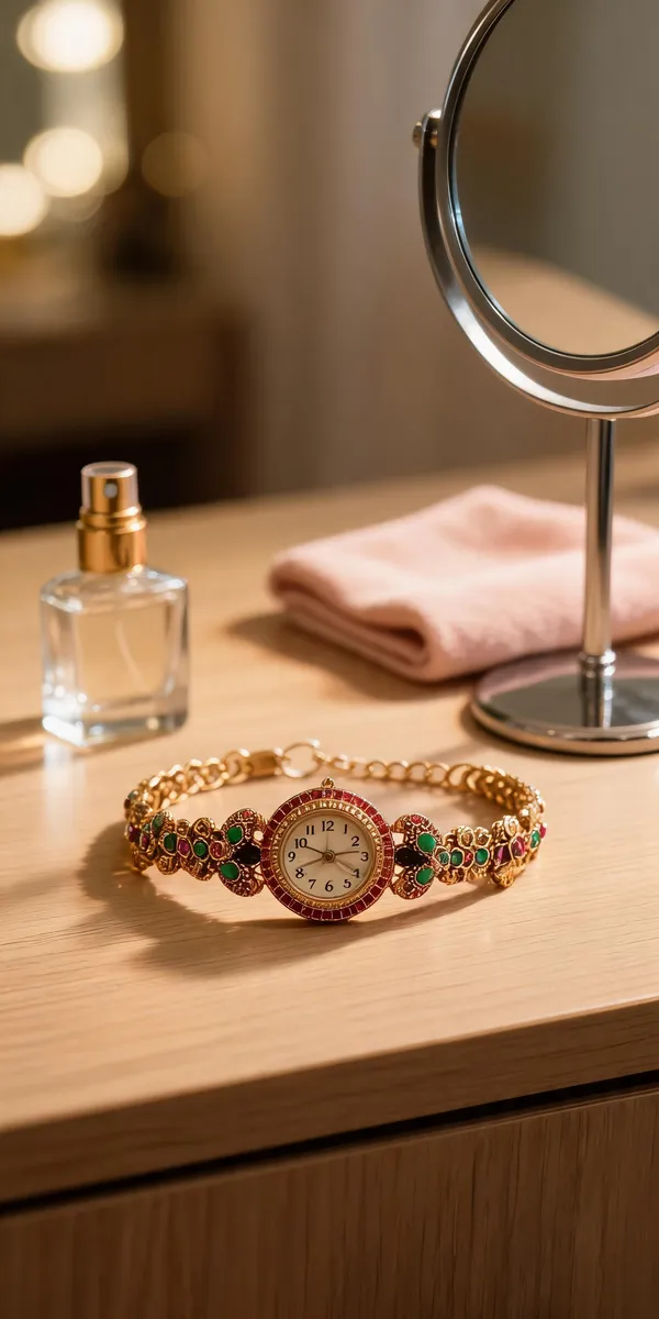 Traditional_Navratna-Inspired_Multi-Color_Peacock_Link_Bracelet_Watch