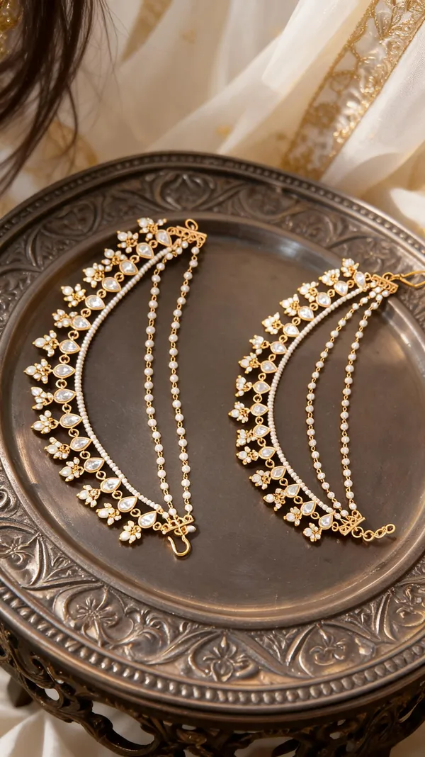 Ornate_Teardrop_Stone_and_Pearl_Multi-Layered_Kaanchain_Set