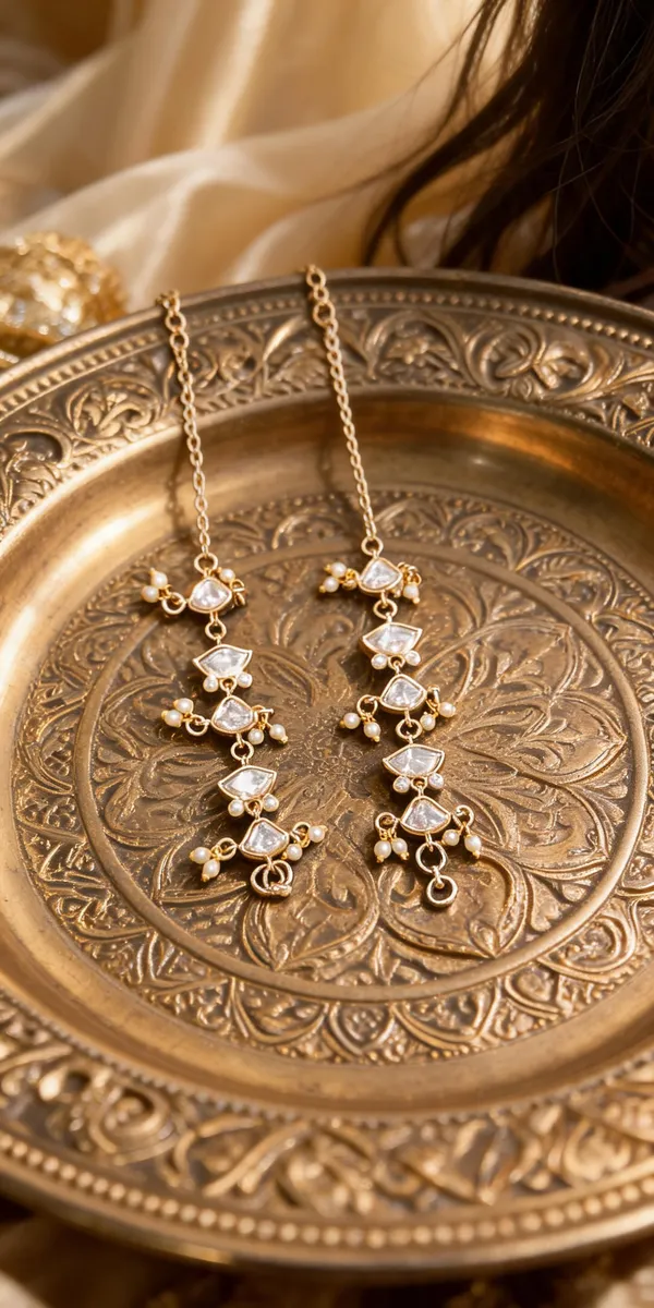 Contemporary_Rose_Gold-Toned_Kundan_Drop_Kaanchain_Set