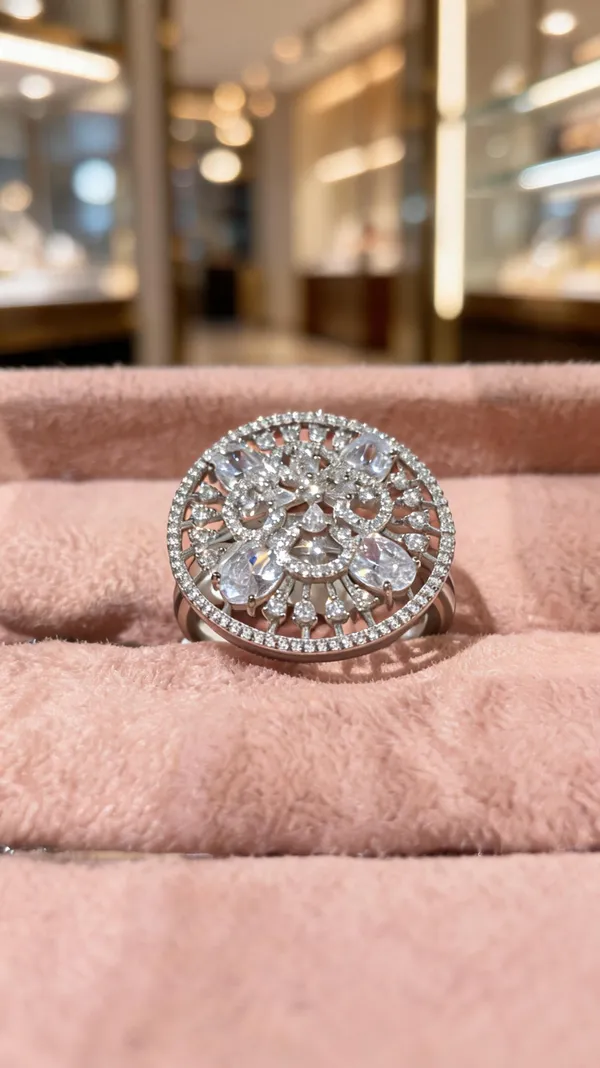 Silver_Plated_CZ_Mandala_Halo_Statement_Ring