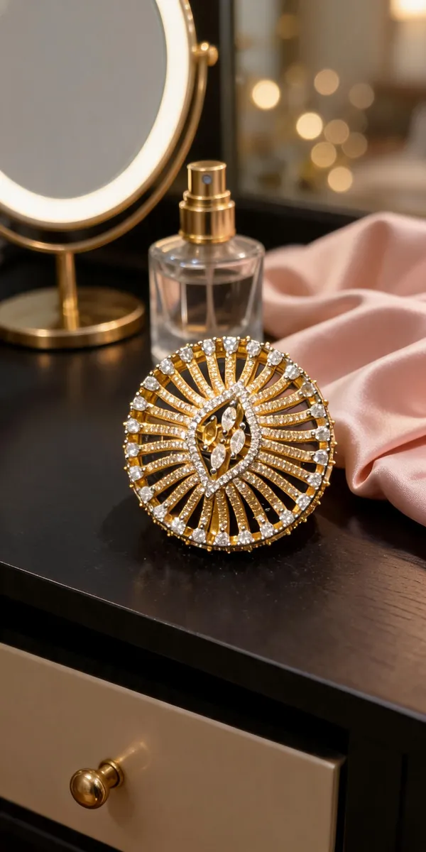 Gold_Plated_Round_CZ_Statement_Cocktail_Ring