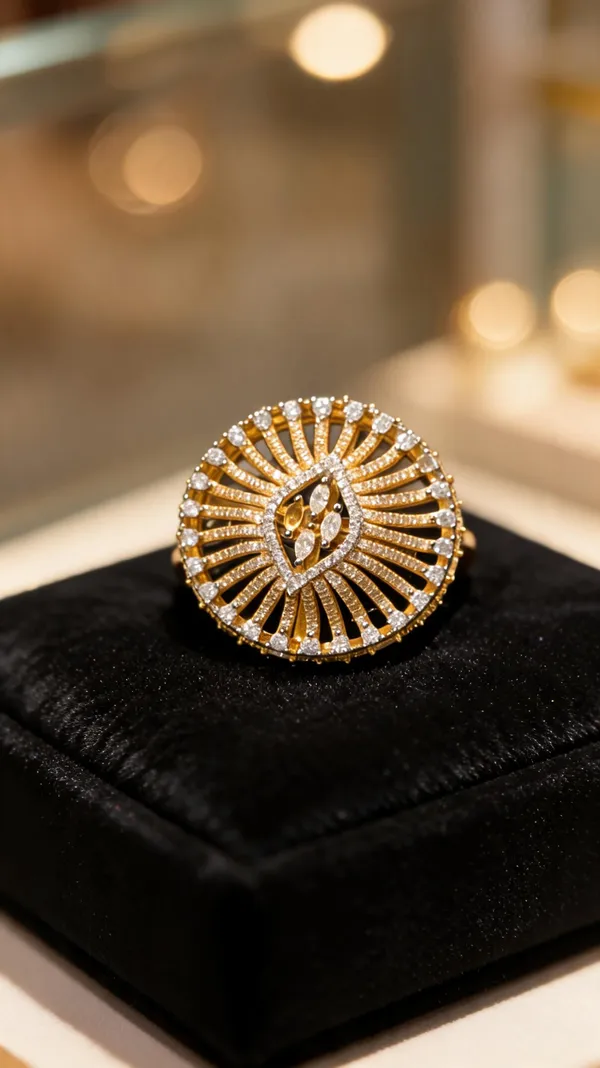 Gold_Plated_Round_CZ_Statement_Cocktail_Ring