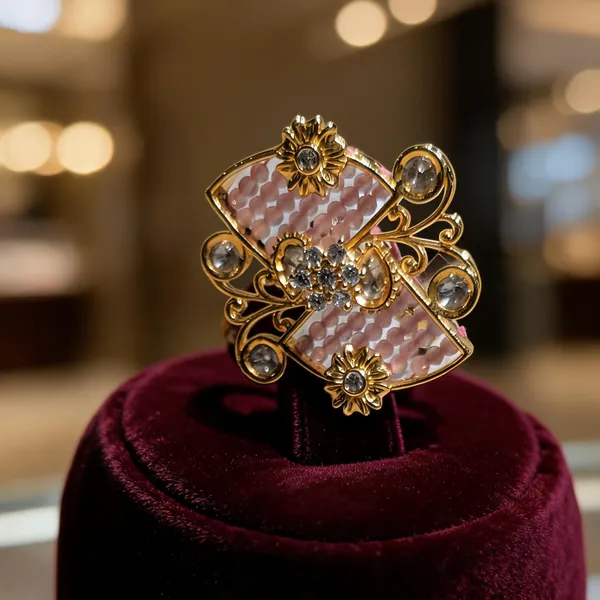 Floral_Pink_Stone_Adjustable_Statement_Ring