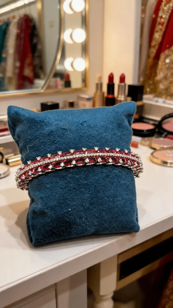 Ruby_Red_Baguette_&_CZ_Sleek_Statement_Bangle