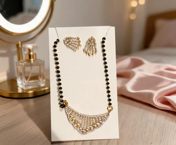 Gold_Plated_Fan_CZ_Mangalsutra_Set