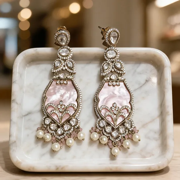 Baby_Pink_Victorian_Kundan_Dangler_Earrings