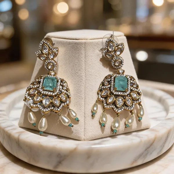 Emerald_Green_Victorian_Kundan_Dangler_Earrings