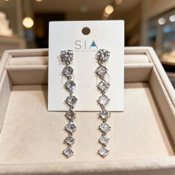 Silver_AD_Round_Stone_Linear_Drop_Earrings