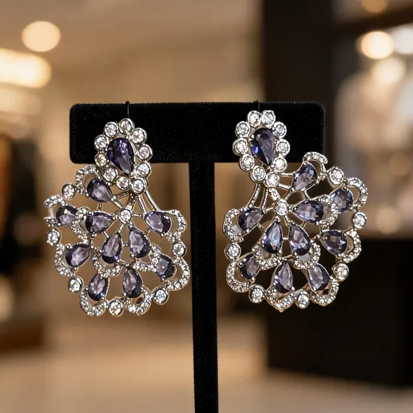 Silver_AD_Lilac_Floral_Cluster_Earrings
