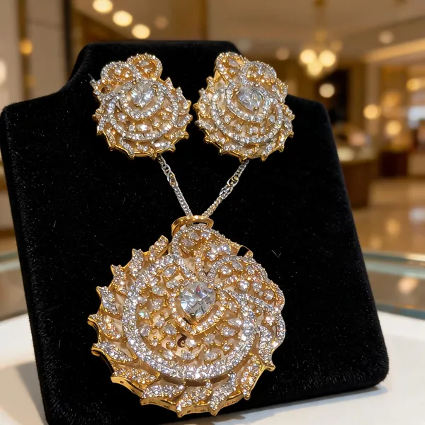 Royal_Rose_CZ_Pendant_&_Earrings_Set