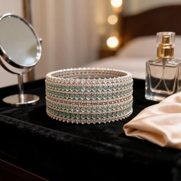 Mint_Emerald_&_Solitaire_AD_Kada_Bangle_Set