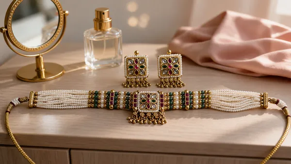 Multicolor_Kundan_Pearl_Choker_Set