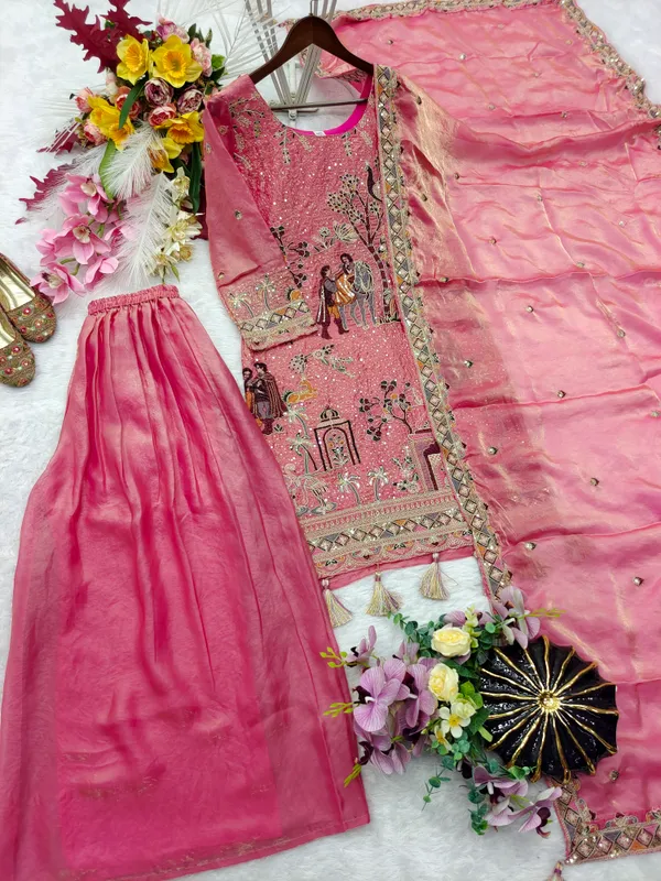 Pink_Embroidered_Ethnic_Suit_Set_for_Women