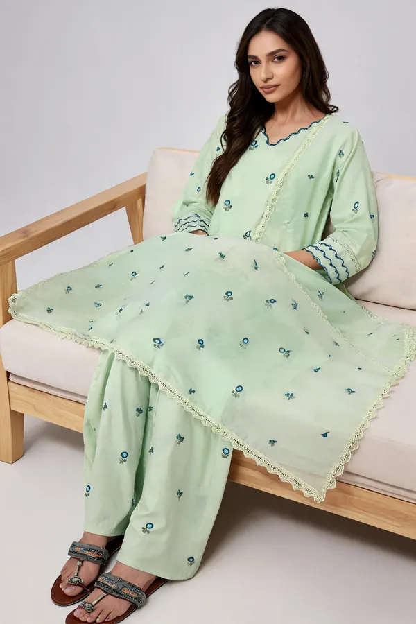 Green_Cotton_Palazzo_Set_For_Women