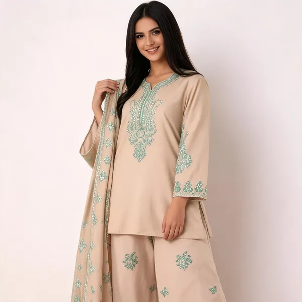 Beige_Cotton_Palazzo_Set_For_Women