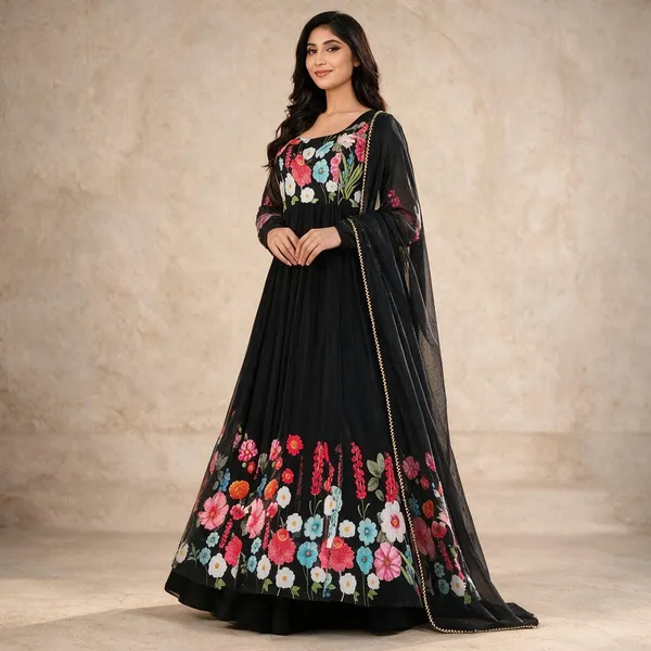 Black_Cotton_Anarkali_For_Women