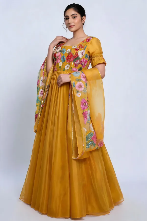 Mustard_Cotton_Anarkali_For_Women