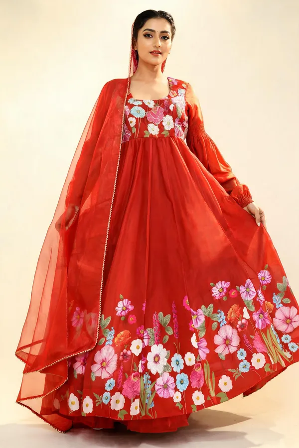Red_Cotton_Anarkali_For_Women