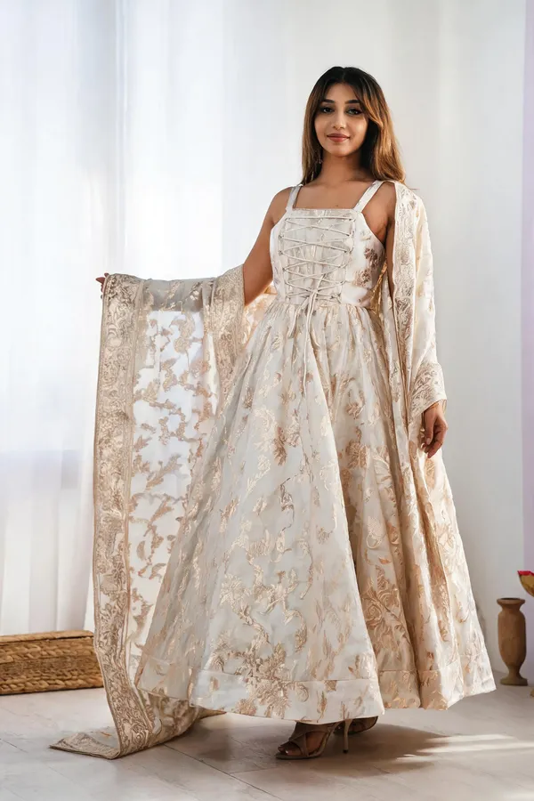 Cream_Cotton_Anarkali_For_Women