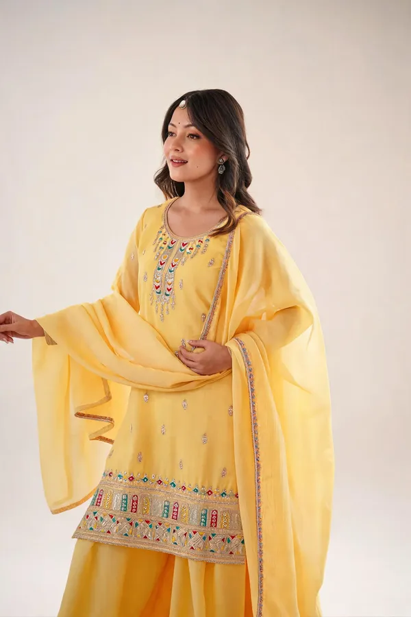 Yellow_Silk_Sharara_Set_For_Women