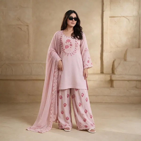 Pink_Cotton_Co-Ord_Set_For_Women