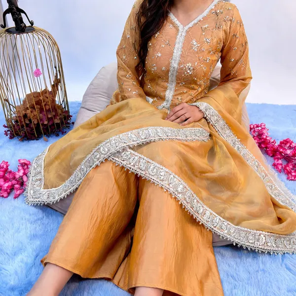 Peach_Cotton_3_Pcs_Palazzo_Pair_For_Women