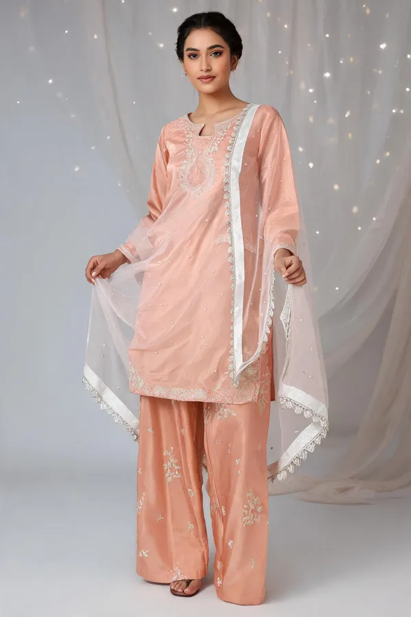 Peach_Cotton_Anarkali_For_Women