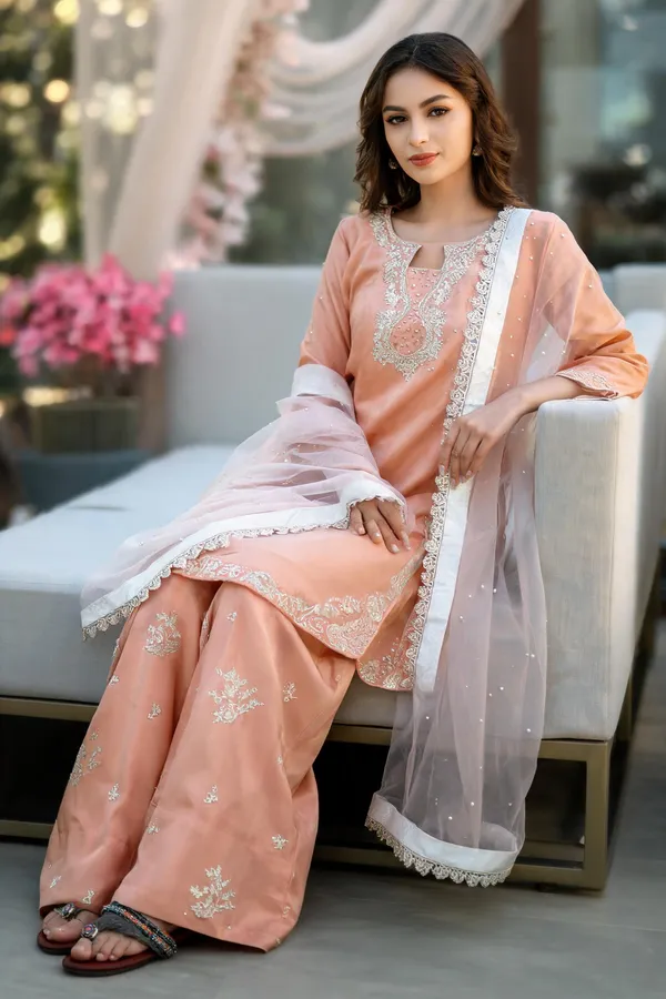 Peach_Cotton_Anarkali_For_Women
