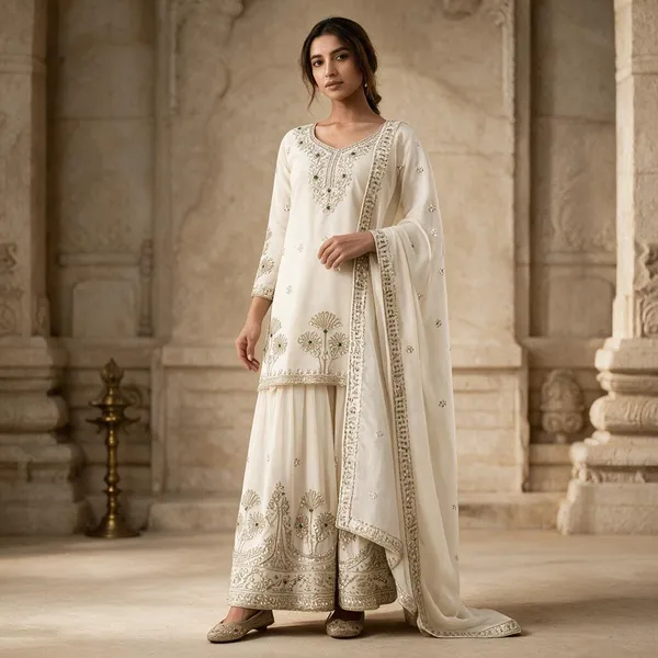 Ivory_Cotton_Sharara_Pair_For_Women