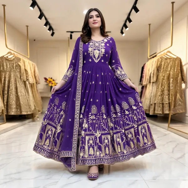 Purple_Georgette_Gown_For_Women