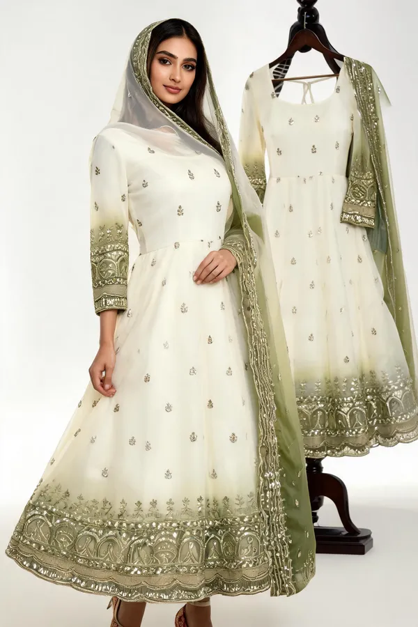 Ivory_Georgette_Gown_For_Women