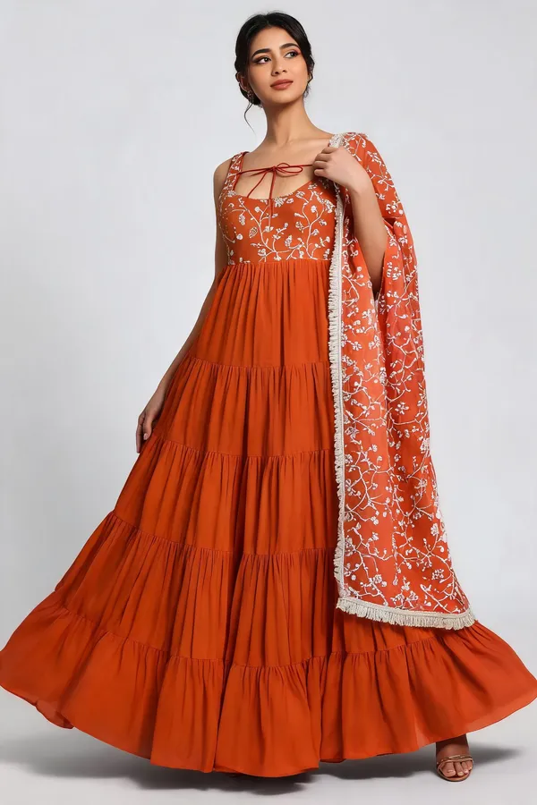 Orange_Georgette_Anarkali_For_Women