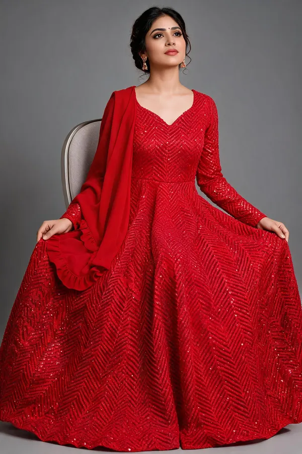 Red_Georgette_Anarkali_For_Women