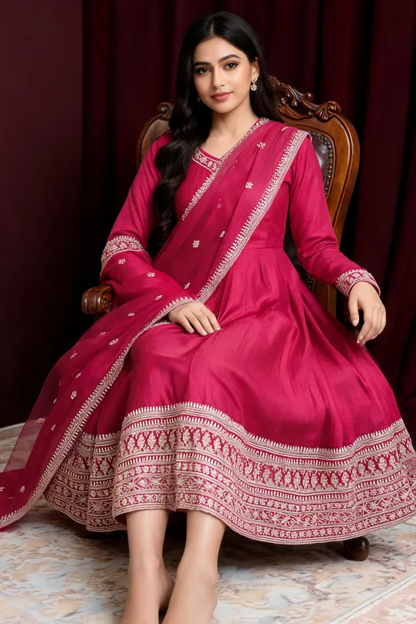 Pink_Silk_Anarkali_For_Women