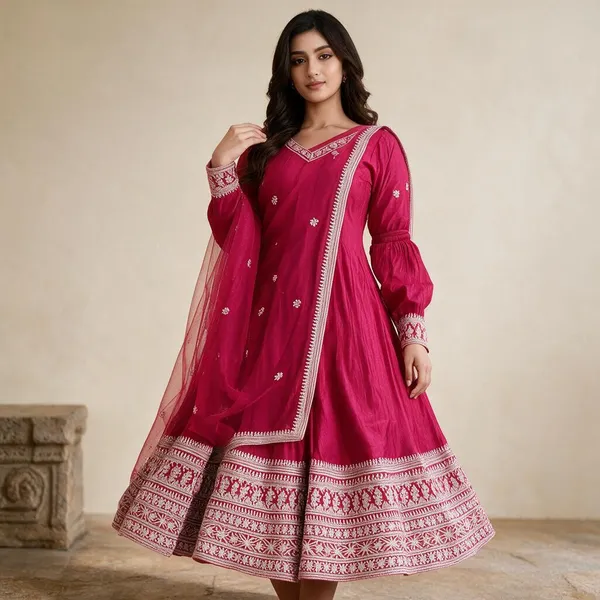 Pink_Silk_Anarkali_For_Women