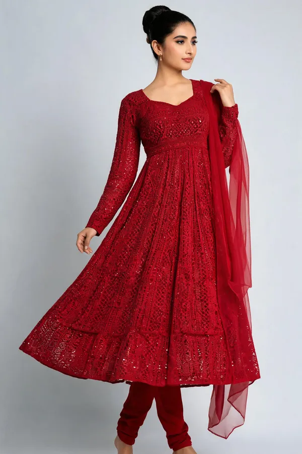 Red_Georgette_Anarkali_For_Women