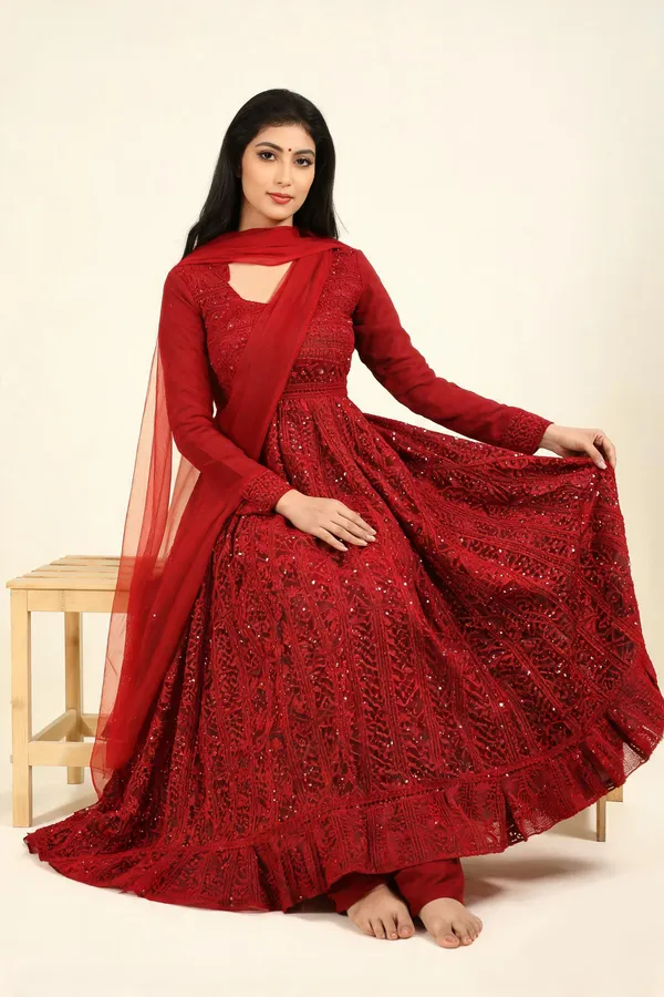 Red_Georgette_Anarkali_For_Women