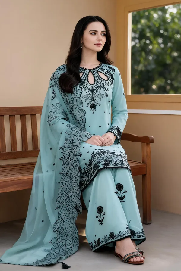 Aqua_Cotton_3_Pcs_Palazzo_Pair_For_Women