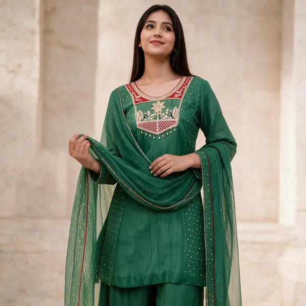 Green_Cotton_Palazzo_Pair_For_Women